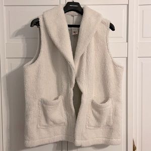 Loft fleece vest, Ivory size L